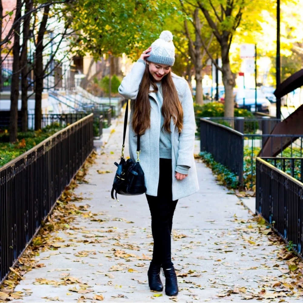 J crew cocoon coat